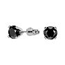 1/2ct Black Diamond Stud Earrings In White Gold Image-1