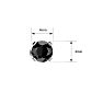 1/2ct Black Diamond Stud Earrings In White Gold Image-5