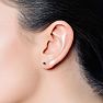 1/2ct Black Diamond Stud Earrings In White Gold Image-6