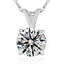 1CT DIAMOND BLOWOUT! 1ct Diamond Pendant in 14k White Gold. UNHEARD OF PRICE! Image-1