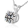 1CT DIAMOND BLOWOUT! 1ct Diamond Pendant in 14k White Gold. UNHEARD OF PRICE! Image-2