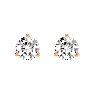 2 Carat Diamond Martini Stud Earrings In 14 Karat Rose Gold Image-2