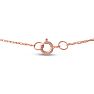 1/4 Carat Two Stone Two Diamond Intertwined Necklace In 14K Rose Gold Image-4