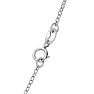 1/4 Carat Two Stone Two Diamond Knot Necklace In 14K White Gold Image-4