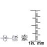 1 3/4 Carat Round Diamond Stud Earrings In Platinum Image-4
