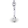 Letter B Diamond Initial Necklace In White Gold With Free Chain Image-3