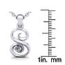 Letter S Diamond Initial Necklace In White Gold With Free Chain Image-5