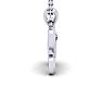 Letter X Diamond Initial Necklace In White Gold With Free Chain Image-3