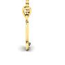 Letter G Diamond Initial Necklace In Yellow Gold With Free Chain Image-3