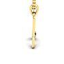 Letter K Diamond Initial Necklace In Yellow Gold With Free Chain Image-3