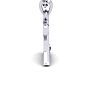 Letter Z Diamond Initial Necklace In 14 Karat White Gold With Free Chain Image-3