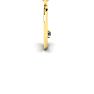 Letter C Diamond Initial Necklace In 14 Karat Yellow Gold With Free Chain Image-3