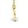 Letter H Diamond Initial Necklace In 14 Karat Yellow Gold With Free Chain Image-3