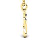 Letter I Diamond Initial Necklace In 14 Karat Yellow Gold With Free Chain Image-3