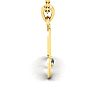 Letter M Diamond Initial Necklace In 14 Karat Yellow Gold With Free Chain Image-3