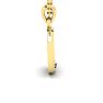 Letter O Diamond Initial Necklace In 14 Karat Yellow Gold With Free Chain Image-3