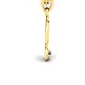 Letter P Diamond Initial Necklace In 14 Karat Yellow Gold With Free Chain Image-3