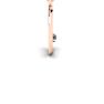 Letter C Diamond Initial Necklace In 14 Karat Rose Gold With Free Chain Image-3