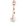 Letter D Diamond Initial Necklace In 14 Karat Rose Gold With Free Chain Image-3