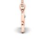 Letter X Diamond Initial Necklace In 14 Karat Rose Gold With Free Chain Image-3