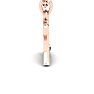 Letter Z Diamond Initial Necklace In 14 Karat Rose Gold With Free Chain Image-3