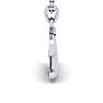 Letter D Swirly Initial Necklace In Heavy White Gold With Free 18 Inch Cable Chain Image-3