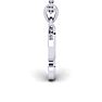 Letter P Swirly Initial Necklace In Heavy White Gold With Free 18 Inch Cable Chain Image-3
