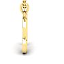 Letter N Swirly Initial Necklace In Heavy Yellow Gold With Free 18 Inch Cable Chain Image-3