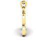 Letter R Swirly Initial Necklace In Heavy Yellow Gold With Free 18 Inch Cable Chain Image-3