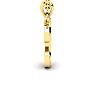 Letter T Swirly Initial Necklace In Heavy Yellow Gold With Free 18 Inch Cable Chain Image-3