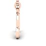 Letter N Swirly Initial Necklace In Heavy Rose Gold With Free 18 Inch Cable Chain Image-3