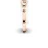 Letter S Swirly Initial Necklace In Heavy Rose Gold With Free 18 Inch Cable Chain Image-3