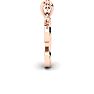 Letter T Swirly Initial Necklace In Heavy Rose Gold With Free 18 Inch Cable Chain Image-3