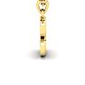 Letter S Swirly Initial Necklace In Heavy 14K Yellow Gold With Free 18 Inch Cable Chain Image-3