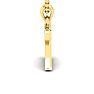 Letter Z Swirly Initial Necklace In Heavy 14K Yellow Gold With Free 18 Inch Cable Chain Image-3