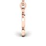 Letter P Swirly Initial Necklace In Heavy 14K Rose Gold With Free 18 Inch Cable Chain Image-3