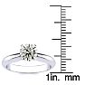 1 Carat Round Natural Diamond Solitaire Ring in 14K White Gold. Our Lowest Priced, Very Popular, 1 Carat Engagement Ring! Image-4