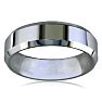 7mm Beveled Tungsten Men's Wedding Band Image-1