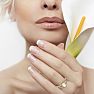 1-1/4 Carat Oval Shape Morganite and Fancy Diamond Ring In 14 Karat Yellow Gold Image-6