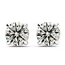 1/2 Carat Diamond Stud Earrings In 14 Karat White Gold Featured on Dr. Phil Image-2