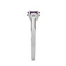 3/4 Carat Oval Shape Mystic Topaz Ring With Two Diamonds In 14 Karat White Gold Image-4