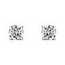 2/3 Carat Diamond Stud Earrings In 14 Karat White Gold Image-2