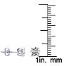 2/3 Carat Diamond Stud Earrings In 14 Karat White Gold Image-4