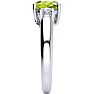 1 1/2 Carat Oval Shape Peridot and Two Diamond Ring In 14 Karat White Gold Image-4