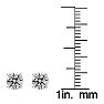 1 Carat Natural, Colorless Diamond Stud Earrings In 14 Karat White Gold.  These Diamond Are Not Enhanced In Any Way! Image-4