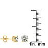 1 1/2 Carat Diamond Stud Earrings In 14 Karat Yellow Gold Image-4