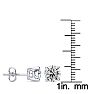 3 Carat Diamond Stud Earrings In 14 Karat White Gold Image-4