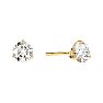 1 Carat Diamond Martini Stud Earrings In 14 Karat Yellow Gold Image-1