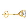 1 Carat Diamond Martini Stud Earrings In 14 Karat Yellow Gold Image-4