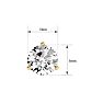 1 Carat Diamond Martini Stud Earrings In 14 Karat Yellow Gold Image-5